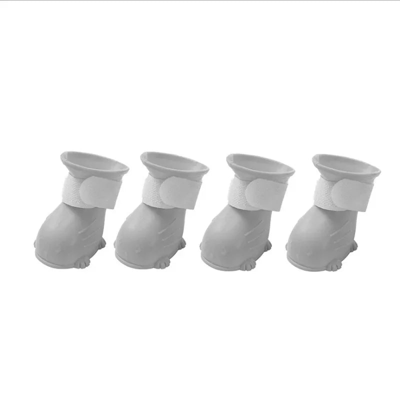 Pet Rain Boots Anti-slip Waterproof Dog Shoes Jelly Rain Boots Dogs & Cats Anti-Fouling Going Outside Teddy Chihuahua Shoes