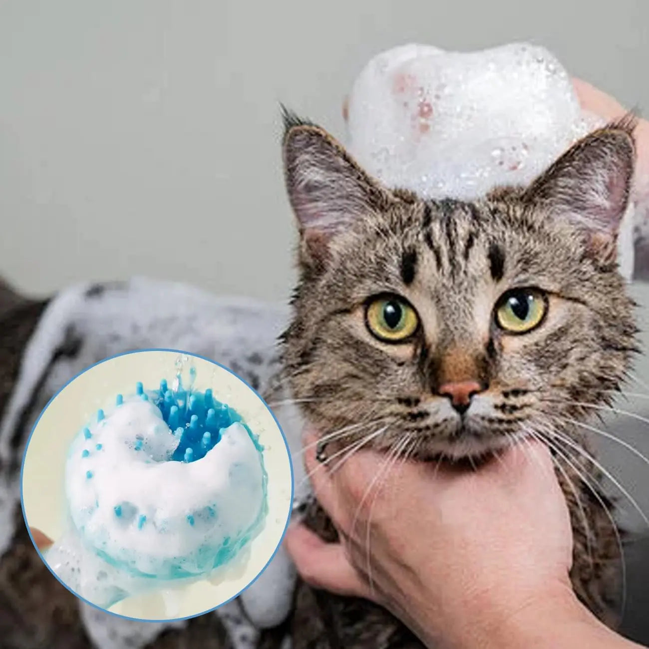 Dog Bath Brush Pet Cat Bath Grooming Device Portable Silicone Bath Massage Brush Dog Scrubbing Bath Essential Pet Supplies