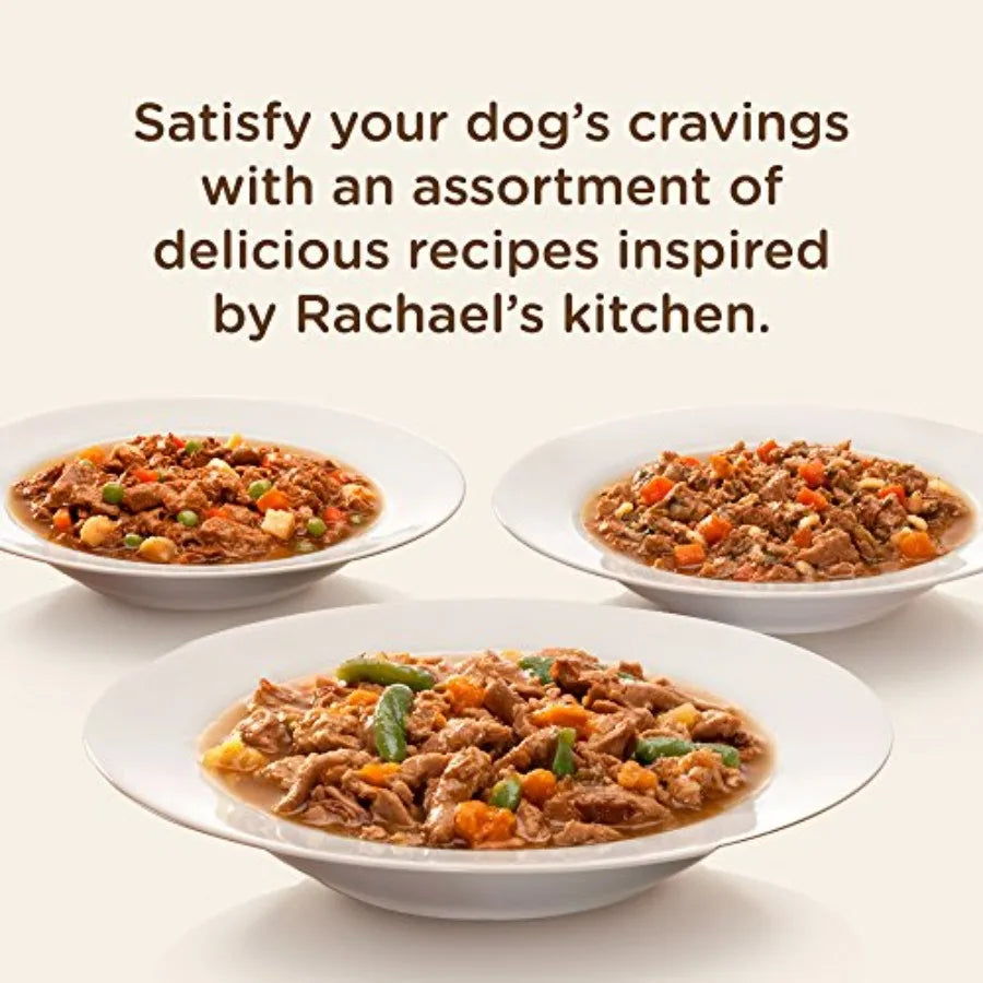 Rachael Ray Premium Natural Wet Dog Food, Savory Favorites Variety Pack, 8 Ounce Tub Pack of 6