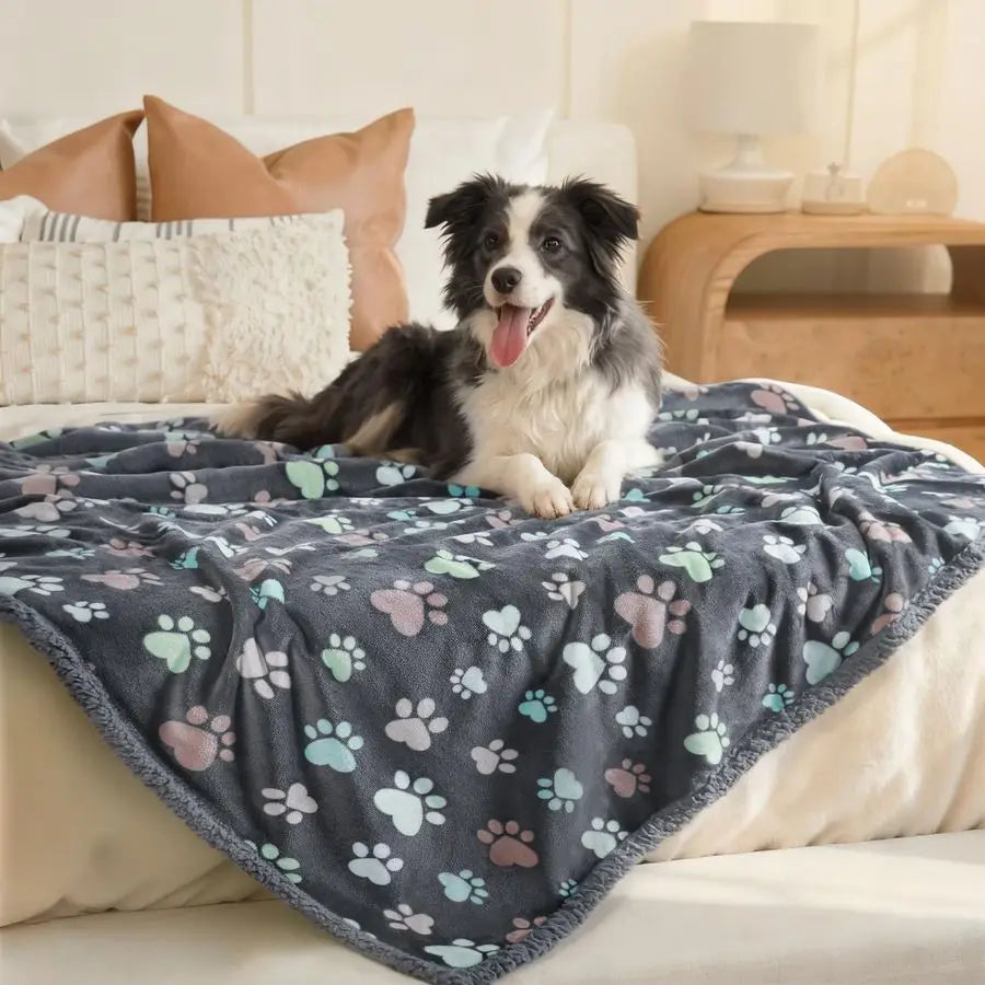 Waterproof Pet Blankets for Couch Sofa Bed Cover Liquid Pee Proof Washable Soft Fluffy Large Dog Blanket Reversible Furniture Pr