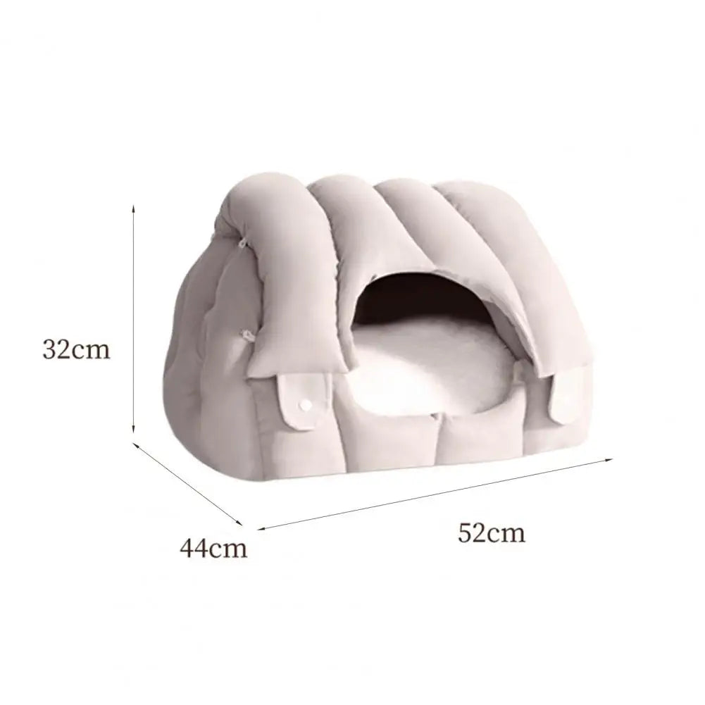 Pet Sofa Bed, Dual-Purpose Adjustable Shape Pet House Tent With Washable Removable Cushion Dual-purpose Pet Bed For Cats Dogs