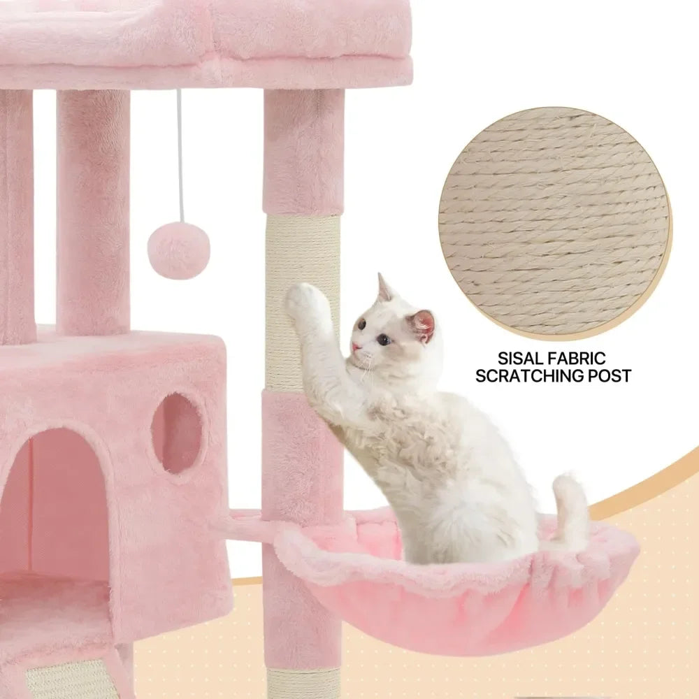 Cat Tree, 36 Inch Cat Tree Tower With Cat Condo, Small Cat Tower With ching Post SisalCovered ching Board, Cat Climbi