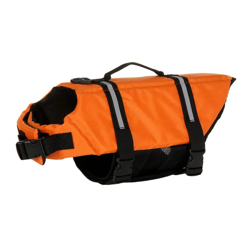 Summer Dog Life Jacket Reflective Adjustable Large Dogs Swimwear Safety Vest Surfing Sailboat Enhanced Buoyancy Pet Lifejackets