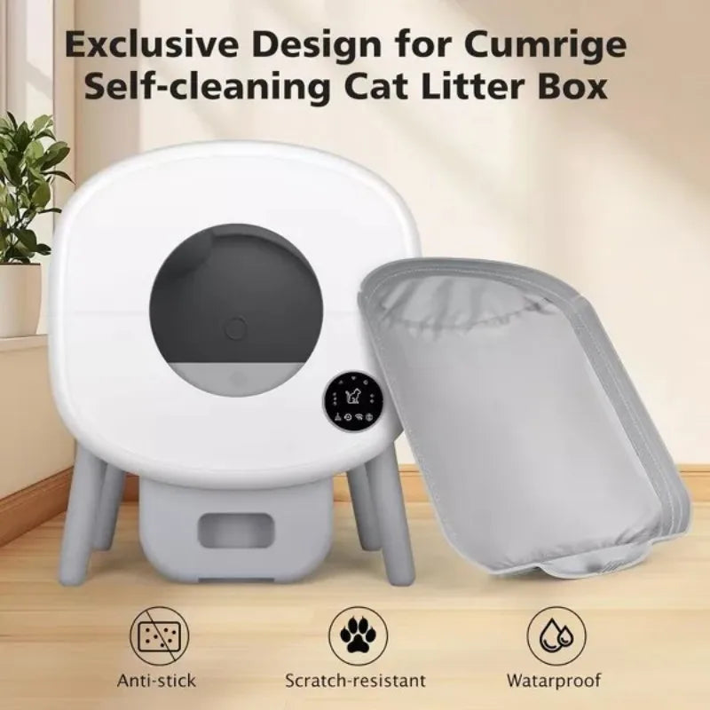 Cat Litter Box Pad Waterproof Litter Mat Self Cleaning Litter Box Pad Litter Box Replacement Pad 2 Pack Cat Litter Box Pads