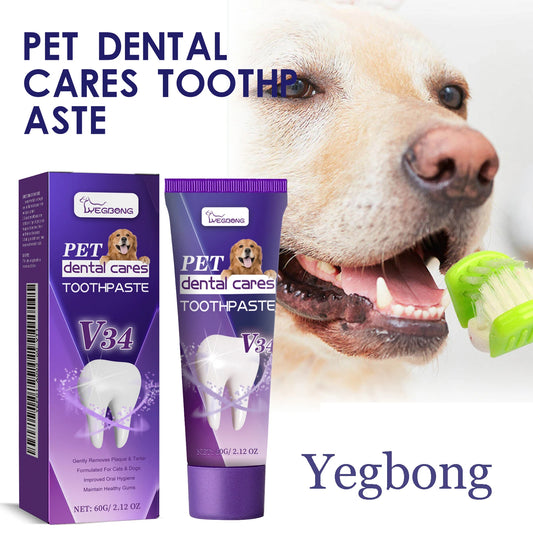 Yegbong Pet Dental Care Toothpaste Promote Pet Oral Health Protect Gum Non-irritating Remove Teeth Stains Reduce Odor Toothpaste