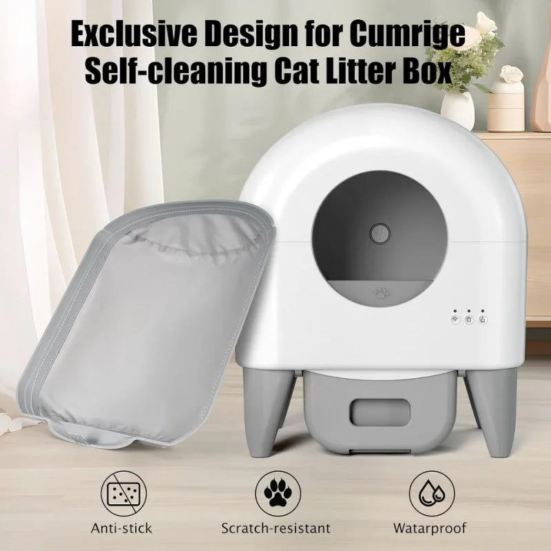 Cat Litter Box Pad Waterproof Litter Mat Self Cleaning Litter Box Pad Litter Box Replacement Pad 2 Pack Cat Litter Box Pads