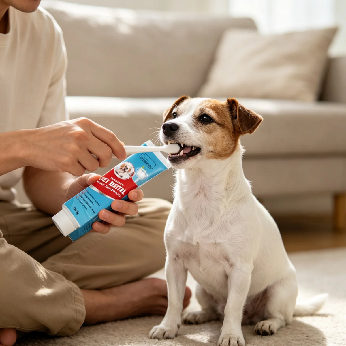 YEGBONG Pet Toothpaste Clean Pet Tooth Surface Gently Remove Residual Dirt Eliminate Bad Breath Protect Gums Pet Oral Care Paste