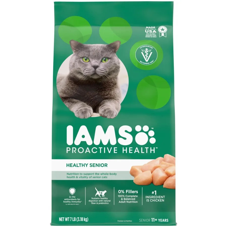 Proactive Health Chicken Dry Cat Food For Senior Cats, 7 Lb Bag
