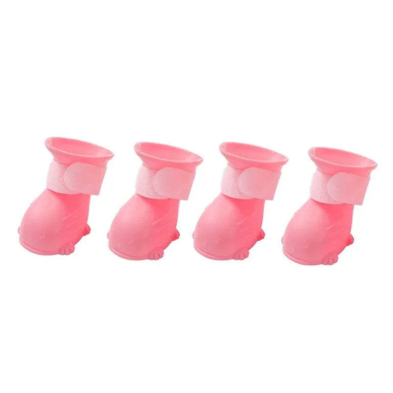 Pet Rain Boots Anti-slip Waterproof Dog Shoes Jelly Rain Boots Dogs & Cats Anti-Fouling Going Outside Teddy Chihuahua Shoes