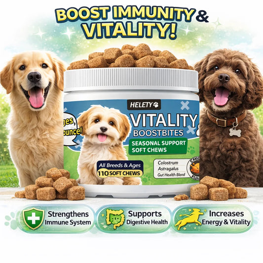 Dog Allergy Itching Skin Relief & Immune Support Anti Itch Probiotics for Yeast, Itchy Skin and Itchy Ears, Vitamins for Seasona