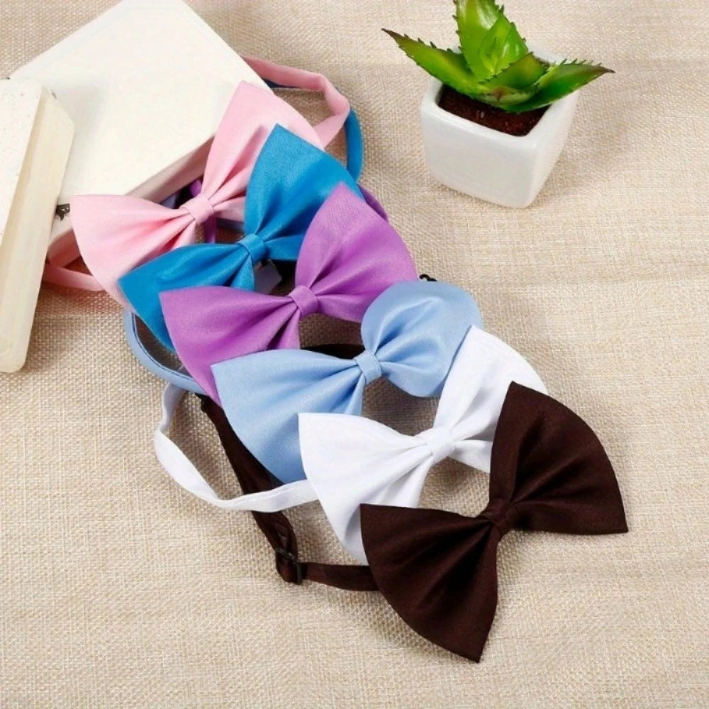 50 Pcs Dog Bow Ties Collar Christmas Adjustable Pet Bowtie Cat Neckties Bulk for Small Medium Puppy Cats Grooming Accessories