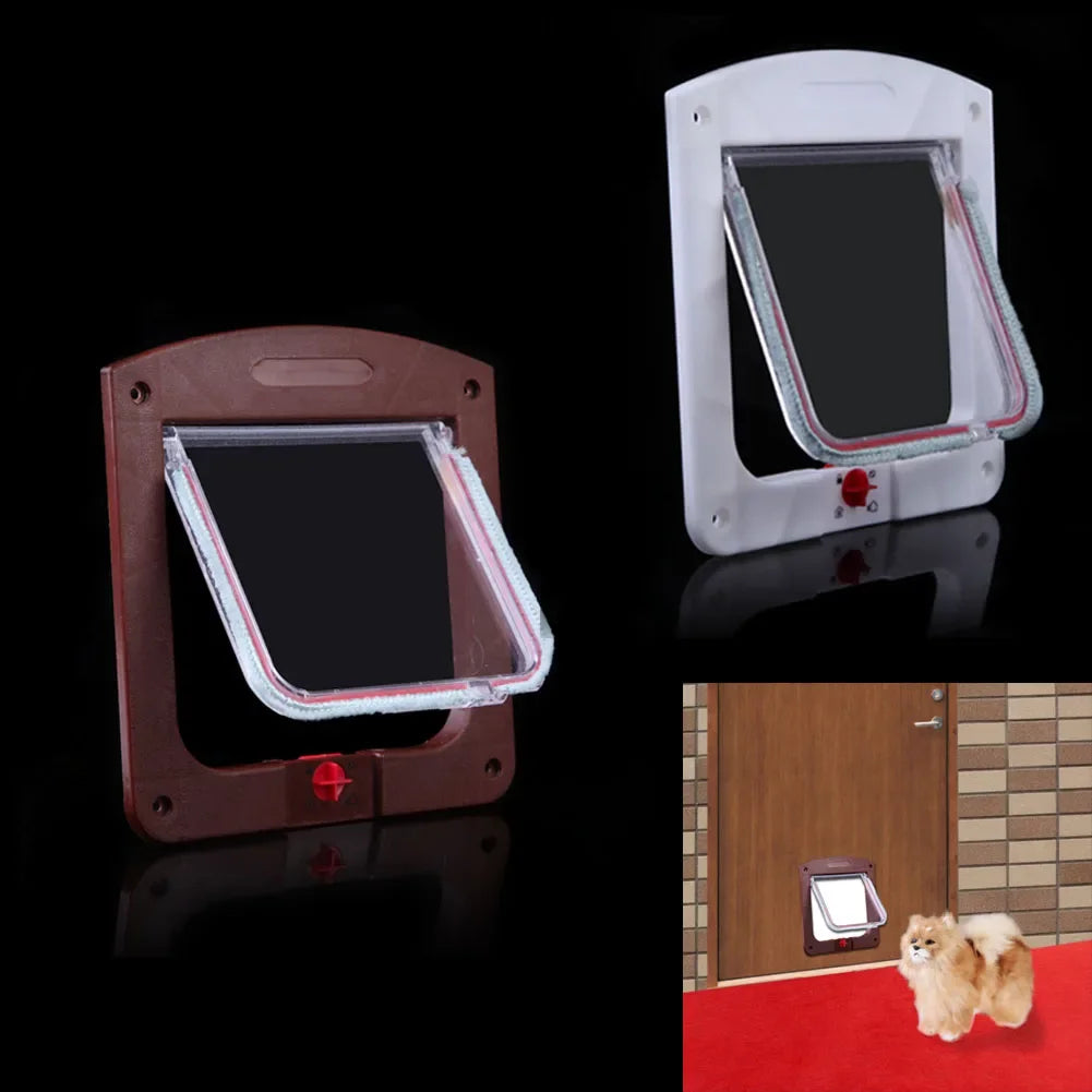 Dog Interior Door Lockable Pet Door Small Pet Gate Door Kit for Dog Cats