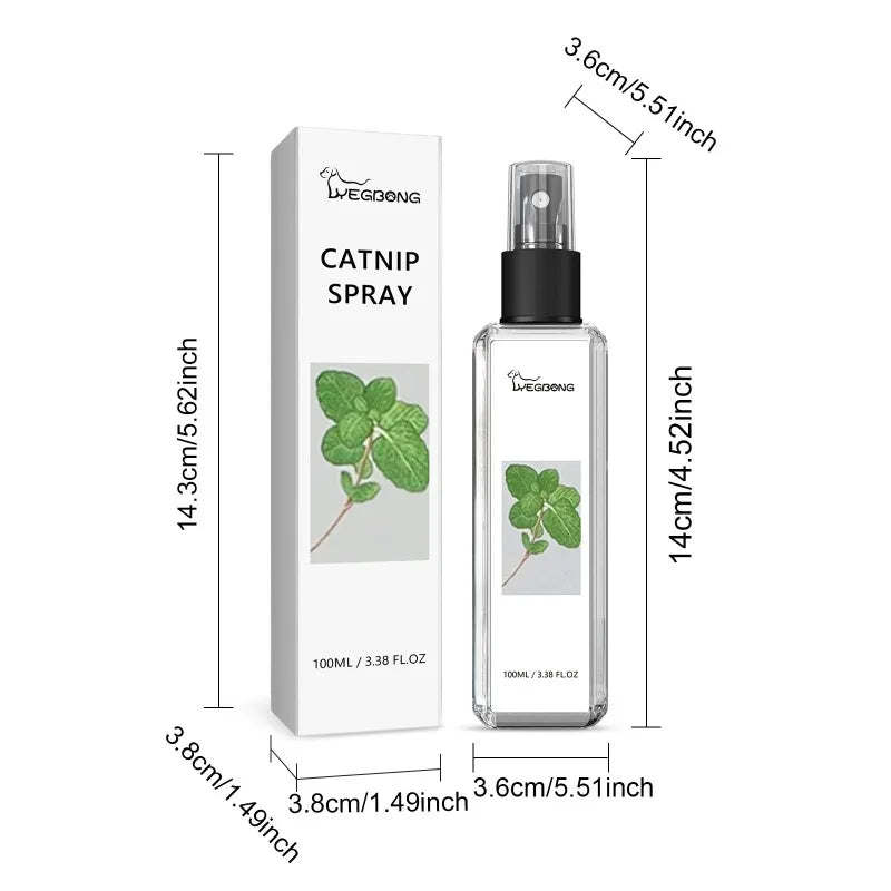 Catnip Spray Relieves Cats' Anxious Moods and Enhances Pets' Vitality for Healthy Care