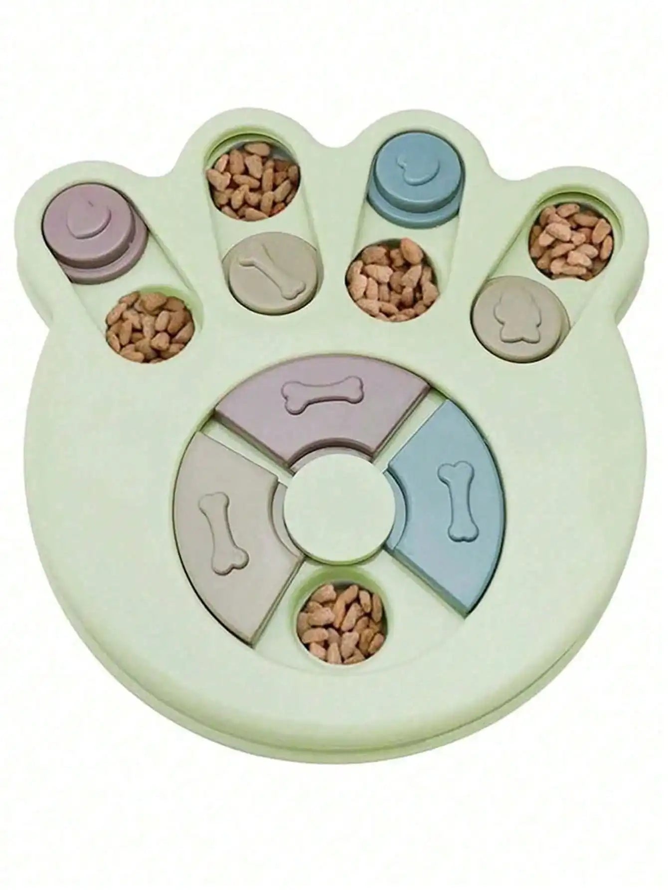1PC Dog Puzzle Toys Slow Feeder, Interactive IQ-Enhancing Food Dispenser, Non-Slip Slow Eating Bowl, Cat And Dog Food Game, Durable And Easy To Clean, Anti-Choking Function, Slow Feed Treat Dispenser,