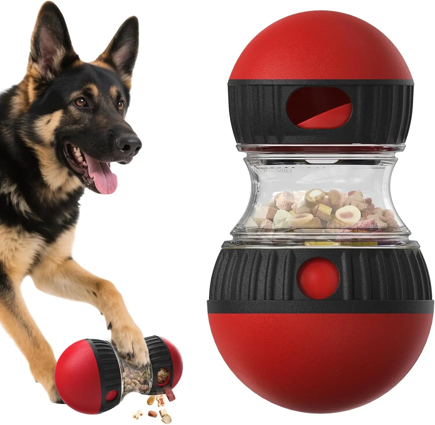 Dog Puzzle Toy Adjustable Treat Dispensing Ball Food Dispenser Tough Slow Feeder Puppy Enrichment Training Toy Pet Interactive C