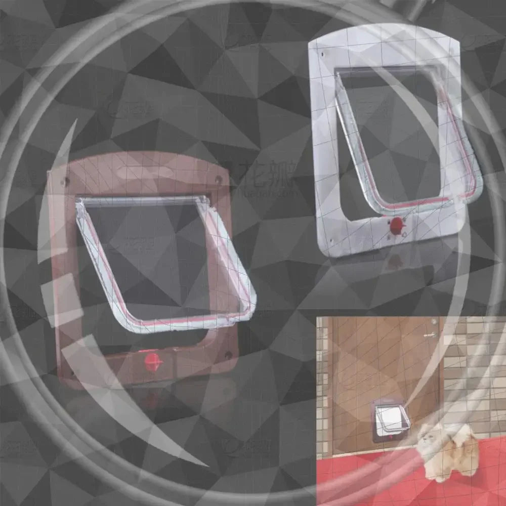 Dog Interior Door Lockable Pet Door Small Pet Gate Door Kit for Dog Cats