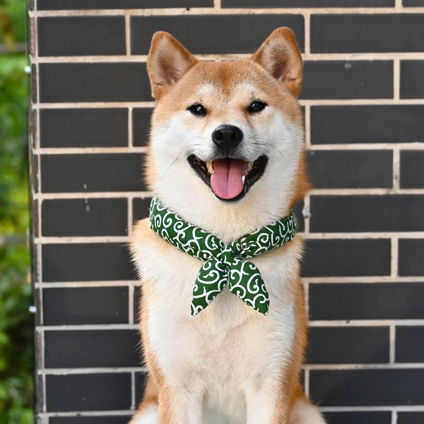 Dog Bandanas Akita Shiba Scarf Soft Collar Washable Bow Accessories Japanese farmhouse Style Cotton dogs Bibs Pet Fashion