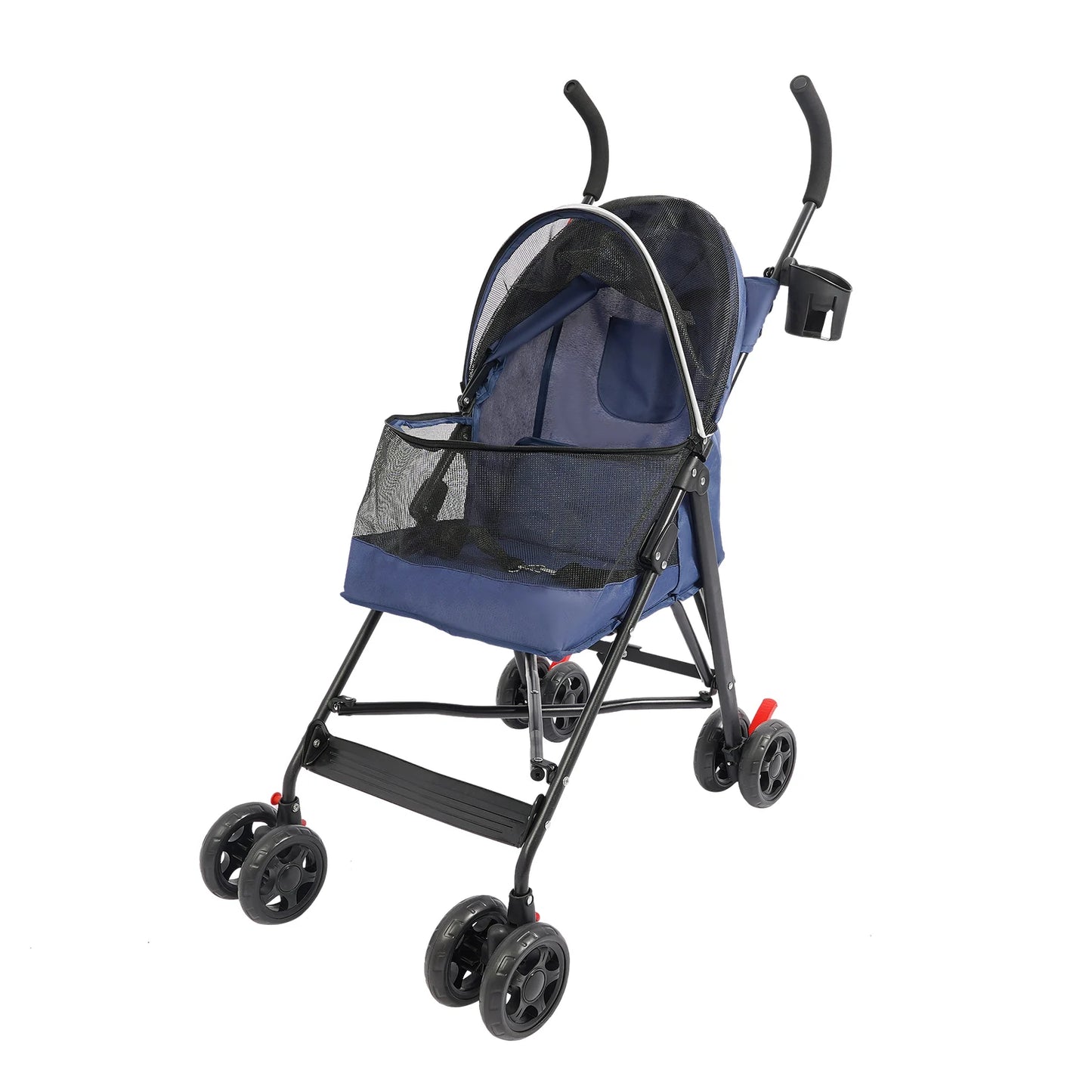 Lightweight Foldable Pet Stroller for Small Medium Dogs Cats Portable Outdoor Travel Pet Cart 10kg Load Bearing