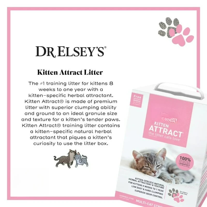 Kitten Attract™ Clumping Clay Cat Litter 20 lb. Box