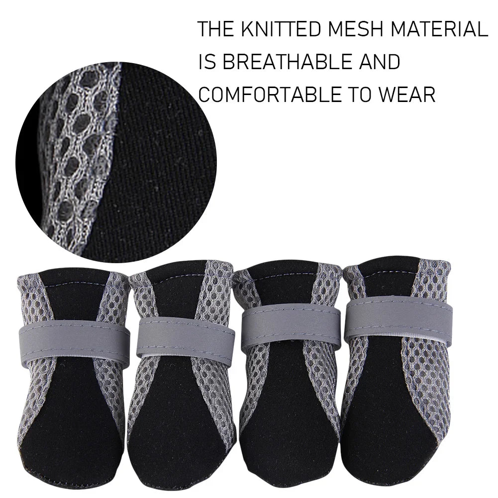 Non-Slip Dog Sport Shoes Pet Paw Protector Puppy Waterproof Casual Anti-skid Sneakers Dog Breathable Booties for Pet Supply