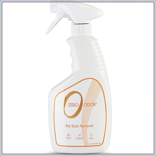 Pet Stain & Odor Eliminator - Permanently Removes Stains & Odors with Patented Tech - Best for Carpet, Furniture, Floors, Pet Bed - 16oz (400+ Sprays)