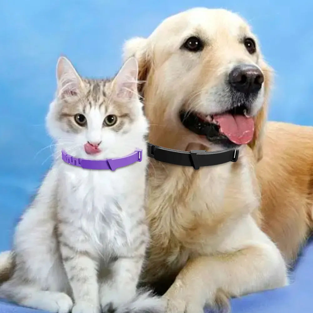3/4 pcs Dogs Calming Pheromone Collars Pets Relieve Anxiety Adjustable Comfortable Collar For Puppy Kitten Large Dog Accessories