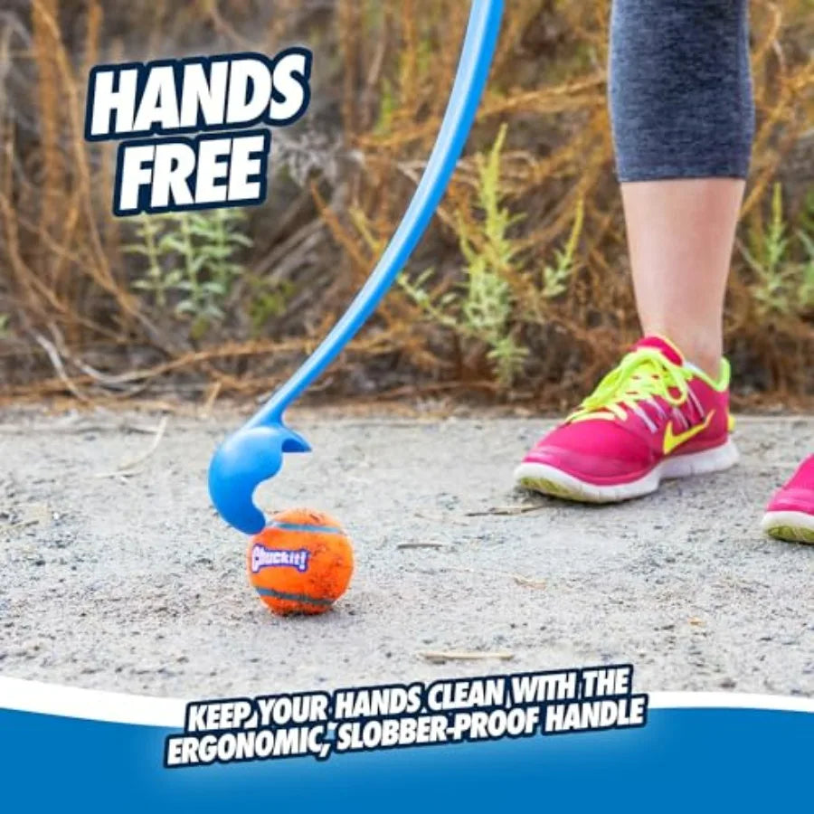 Dog Ball Launcher 12M with 12" Handle Length for Medium 2.5" Dog Balls For Dogs 20-60 lb, Plastic Pet Fetch Ball Thrower, Perfe