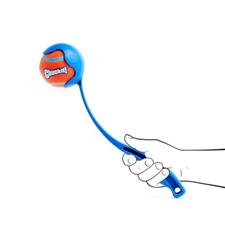 Dog Ball Launcher 12M with 12" Handle Length for Medium 2.5" Dog Balls For Dogs 20-60 lb, Plastic Pet Fetch Ball Thrower, Perfe