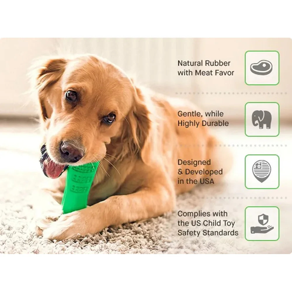Silicone Pet Chewable TeethToothbrush Dog Tooth Stick Brush for Large Breed Dogs Teeth Oral Cleaning Toys