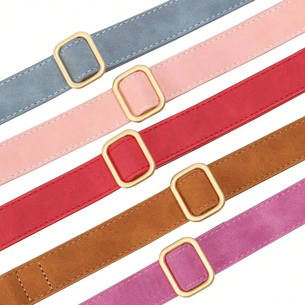 Stylish Upgraded Pet Collar Smooth PU Engraved Surface Comfort Lining Anti-lost Dog Accessory