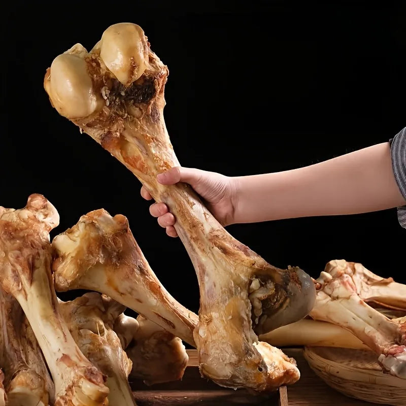 for large Beef Bones For Dogs - Natural Dental Chewing Bones, Durable Dog Treats For Teething Puppies & Adult Dogs, Promotes Oral Health, Mental Stimulation & Satisfaction, Safe Chew Toys For Large Breeds, Dog Bones For Aggre