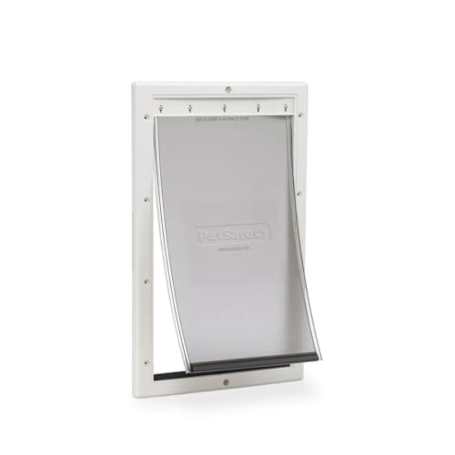 NEVER RUST Dog and Cat Door For Pets Up To 100 lb Paintable Easy DIY Installation Closing Panel Included Install in Interior an
