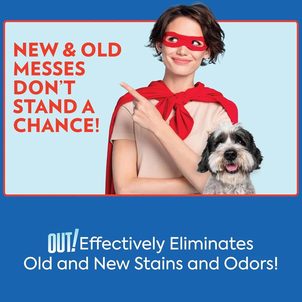 Pet Odor & Stain Remover Spray, Carpet & Floor Cleaner, Deodorizer for Dogs & Cats, 32 fl oz (2 Pack)