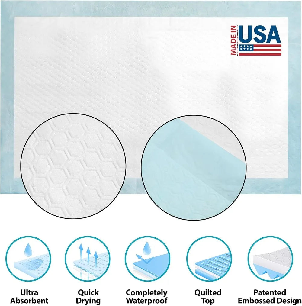 Disposable Underpads 23x36 Inch, 30 Pack, Super Absorbent Incontinence Pads for Bed, Couch, Floor, Pet Training