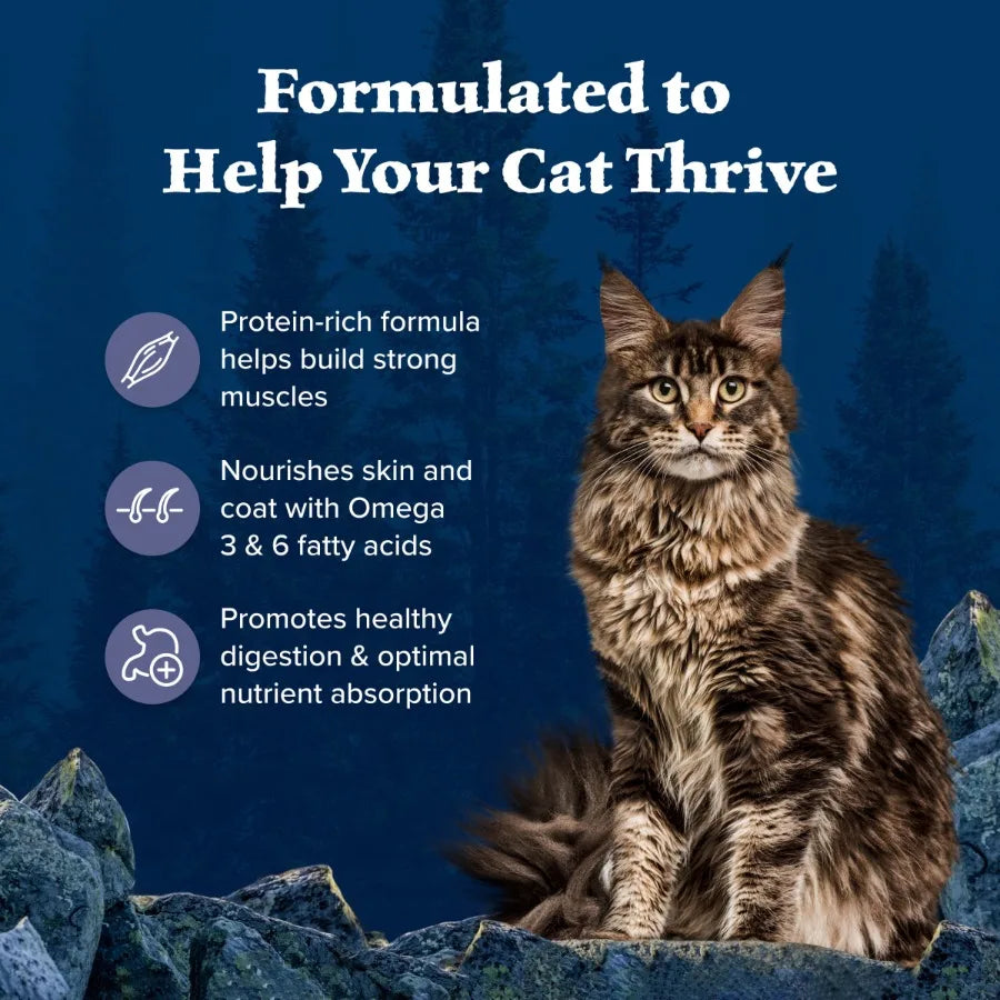 Wilderness Natural High-Protein, Grain-Free Dry Cat Food, Chicken, 4-lb Bag