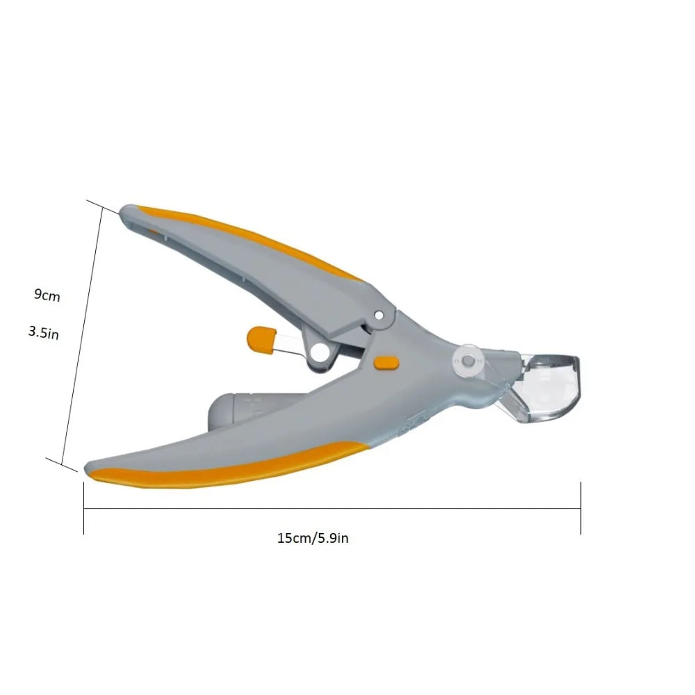 LED Pet Nail Clipper with Bright Light Illuminated Dog Cat Nail Trimmer Safety Pet Grooming Tool