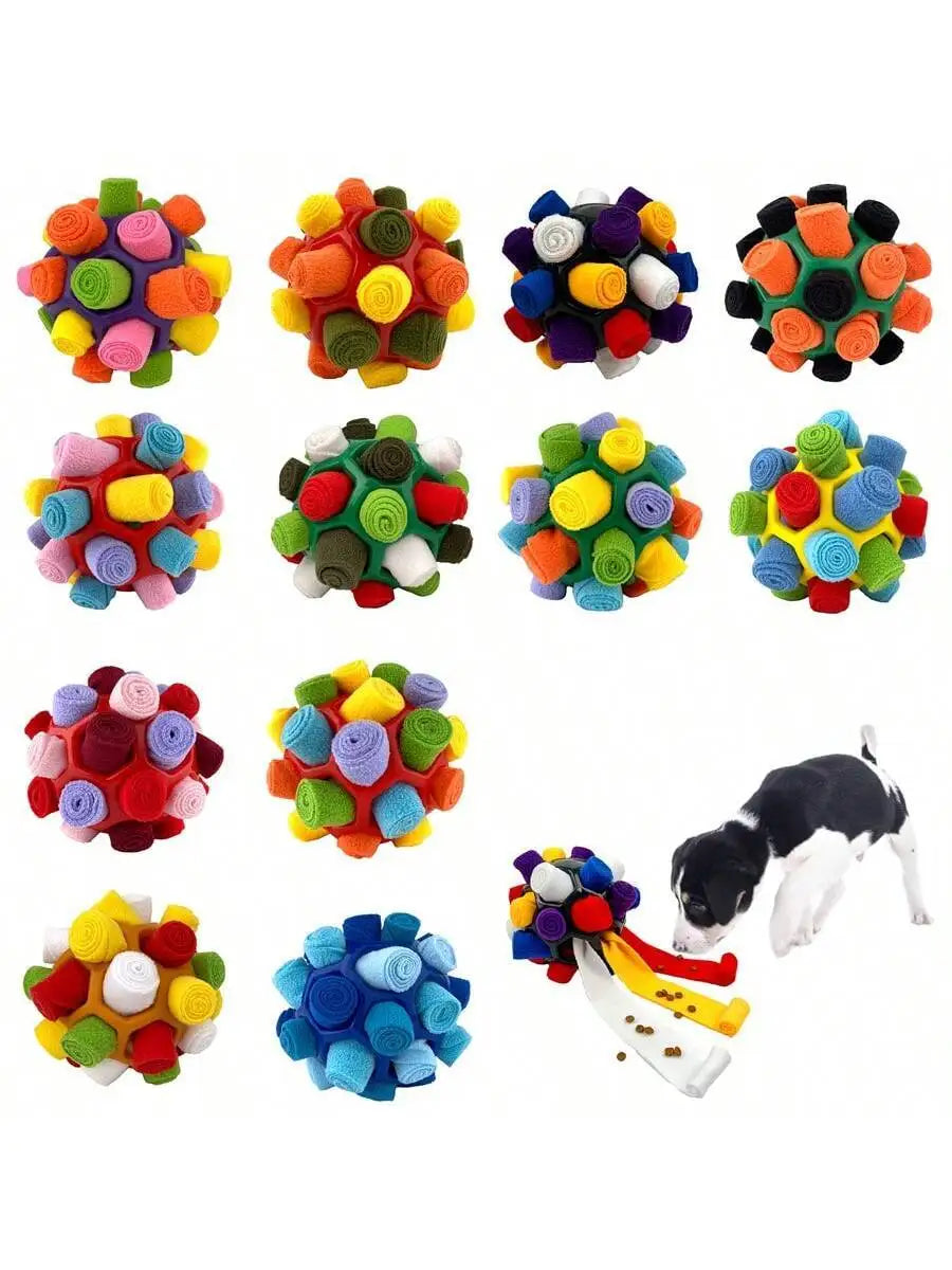 Snuffle Ball For Dogs Training Treat Dispenser Interactive Pet Toy