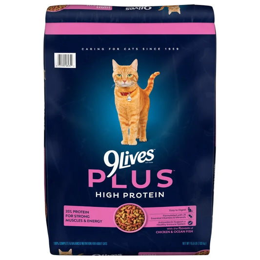 PLUS High Protein Dry Cat Food, 15.5 lb. Bag