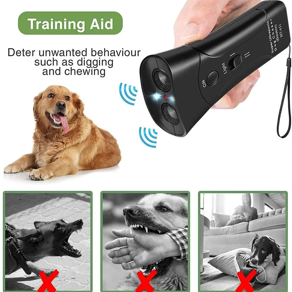 Pet Dog Repeller Anti Barking Stop Bark Training Device Trainer Anti Barking Ultrasonic Without Battery dog