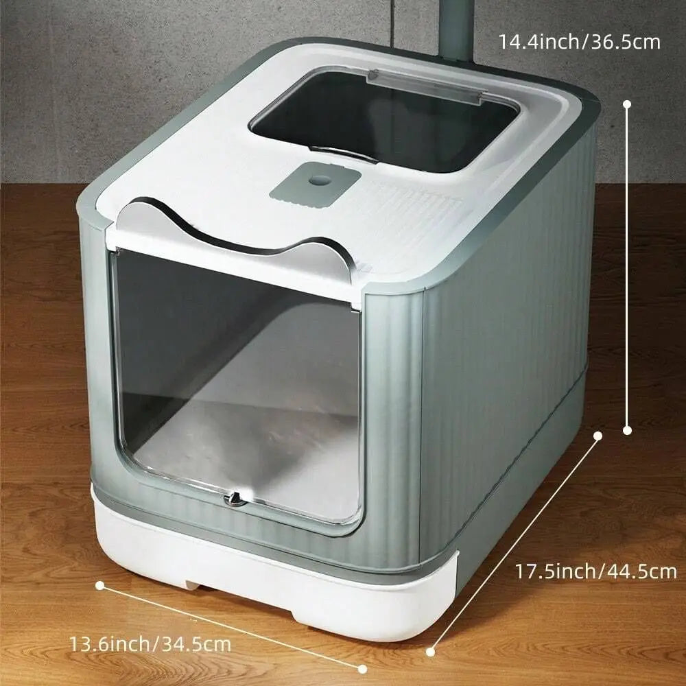Cat Litter Box Litter Box Cat AccessoriesStyle Large Size OpenTop Cat Litter Box With TwoWay Access Door, Prevents Litter Scatte