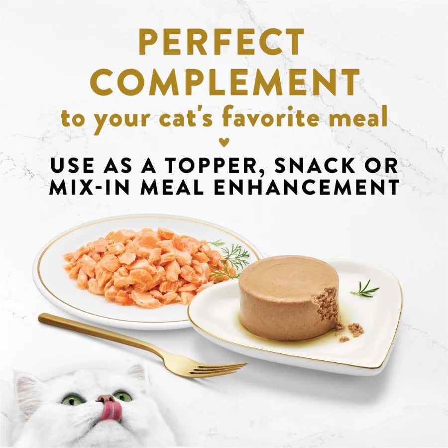 Purina Appetizers Wet Cat Food, Steamed Alaskan Salmon, 1.1 oz Trays, 10 Pack