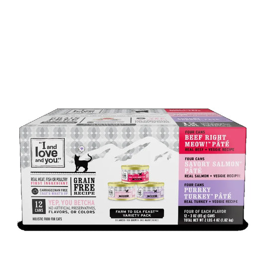 "" Farm 2 Sea Cat Food, Variety Pack Beef, Salmon, Turkey