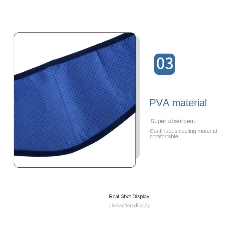 Dog Ice Bandana Cooling Dog Neck Cooler Breathable Dog Collar Bandanas Heat Dissipation Triangle Scarfs Pet Cooling Collars