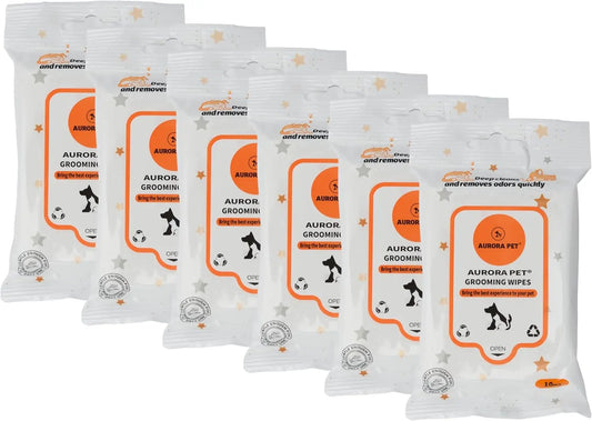 60-Count Plant-Based Pet Wipes – Hypoallergenic, Alcohol-Free, Safe for Dogs & Cats