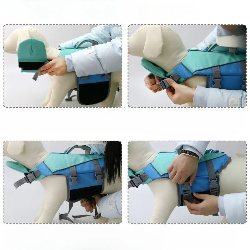 Dog Summer Swimming Life Jacket Pet Dog Swimsuit Safety Vest for Dog Pool or Surfing Drifting Dog Life Vest