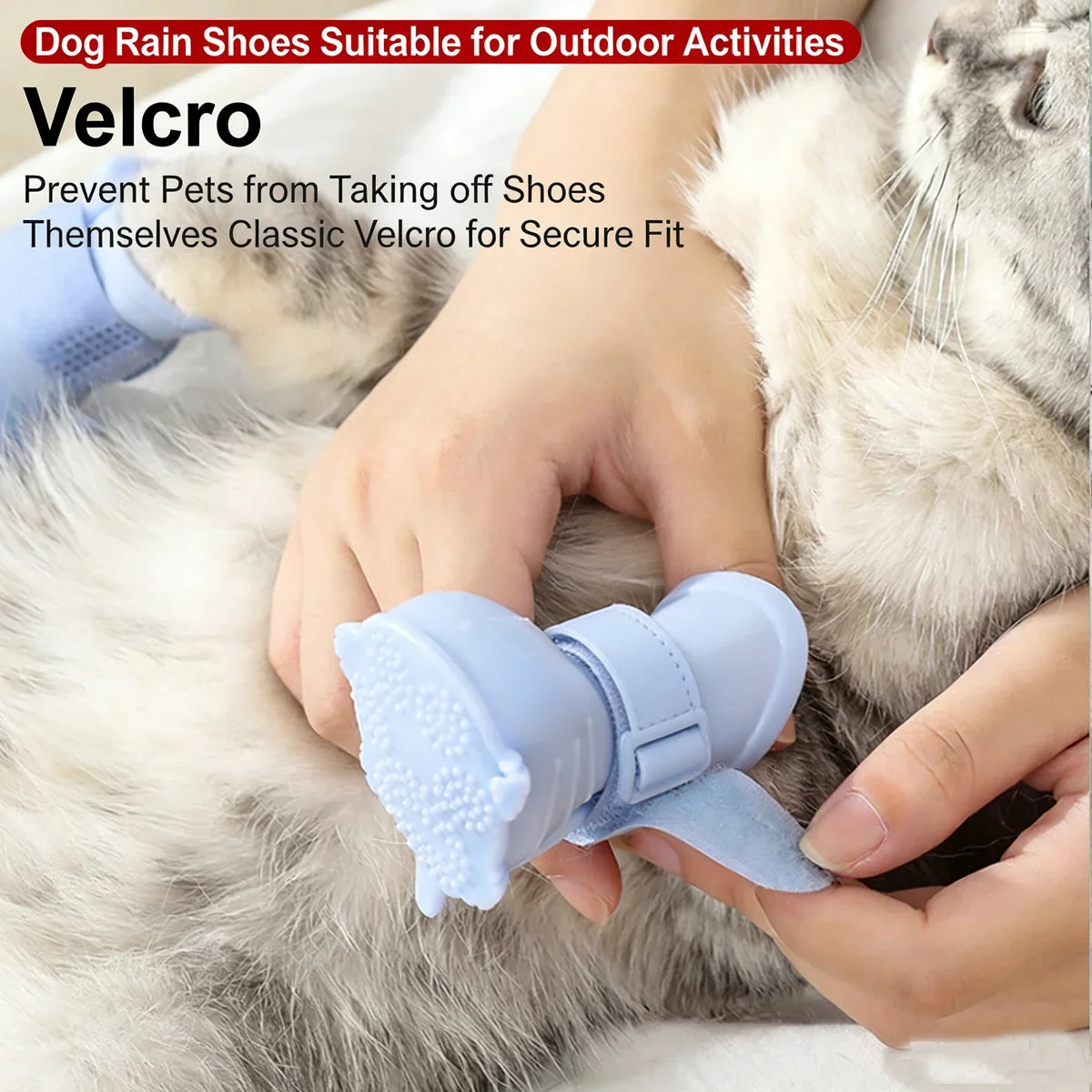 Pet Rain Boots Anti-slip Waterproof Dog Shoes Jelly Rain Boots Dogs & Cats Anti-Fouling Going Outside Teddy Chihuahua Shoes