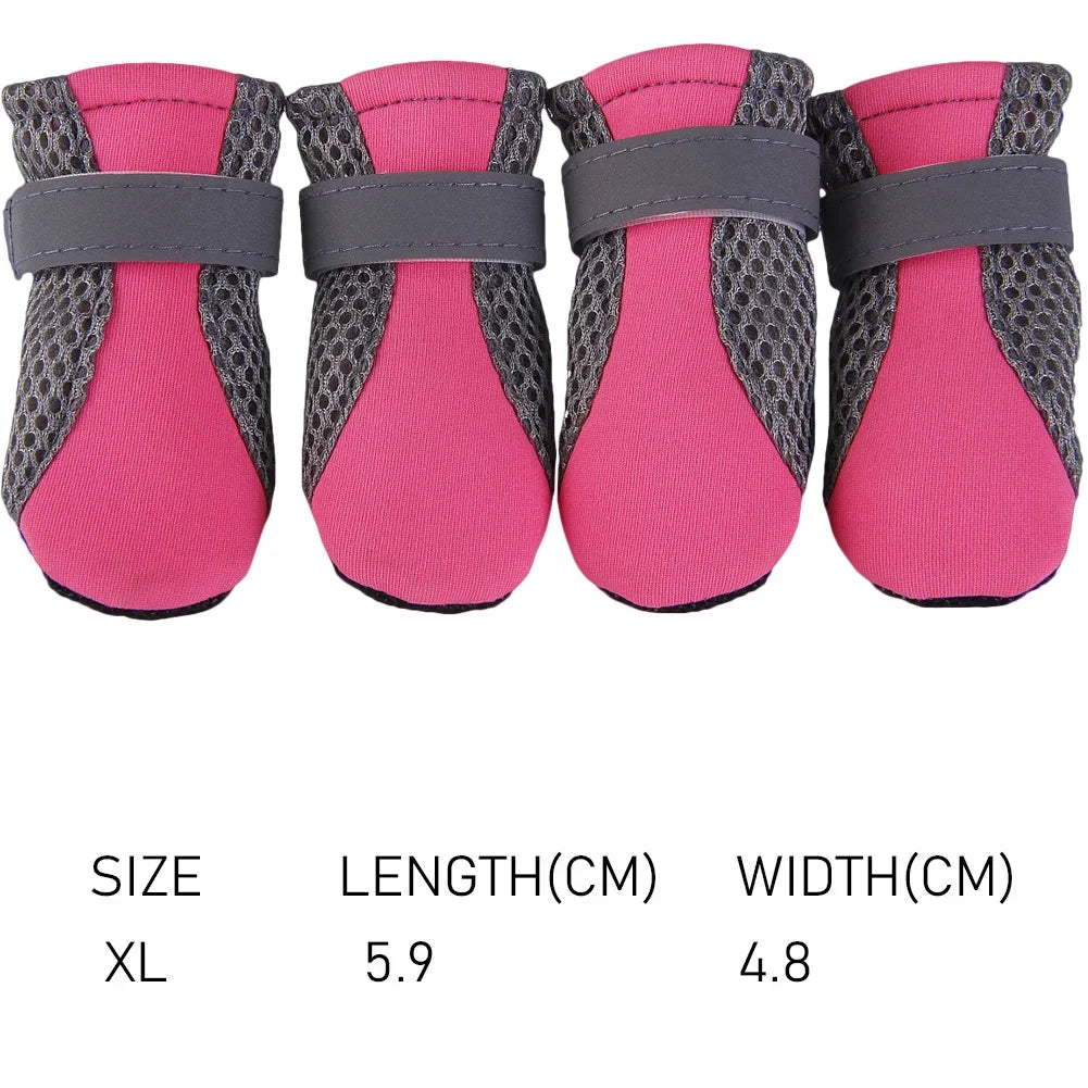 Non-Slip Dog Sport Shoes Pet Paw Protector Puppy Waterproof Casual Anti-skid Sneakers Dog Breathable Booties for Pet Supply