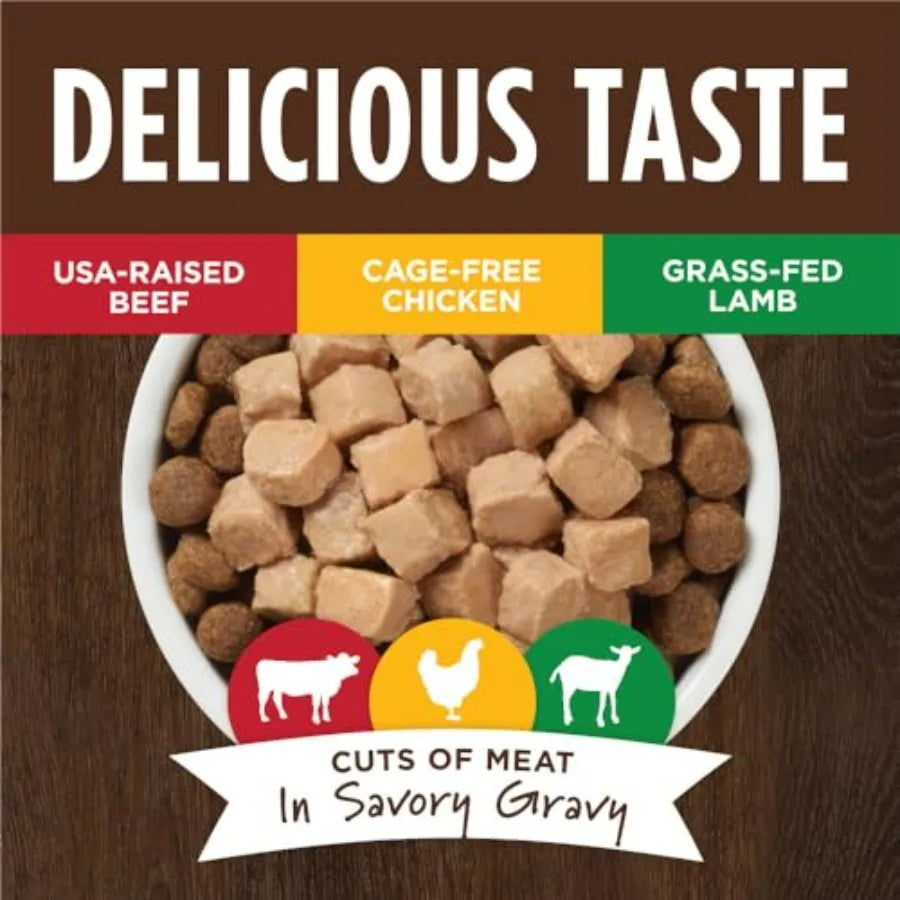 Healthy Cravings Grain Free Recipe Variety Pack Natural Wet Dog Food Topper by Nature's Variety, 3 oz. Pouches Pack of 12