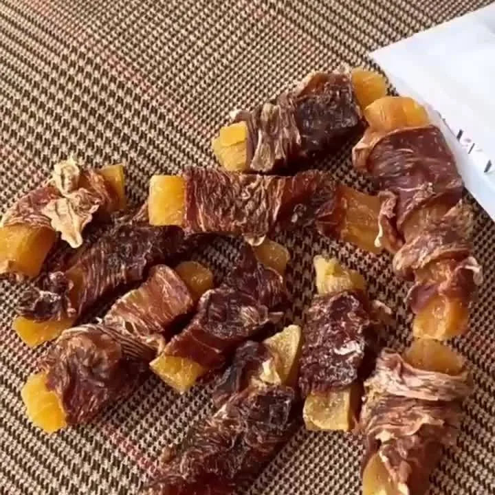 Duck Jerky & Chicken-wrapped Sweet Potato Sticks & Duck Jerky Dog Treats For Small, Medium, & Large Dog, Chewy Easily Digestible, Dog Chews Long Lasting, Training Treats For Dogs, All Black Fridays, Pet Snacks