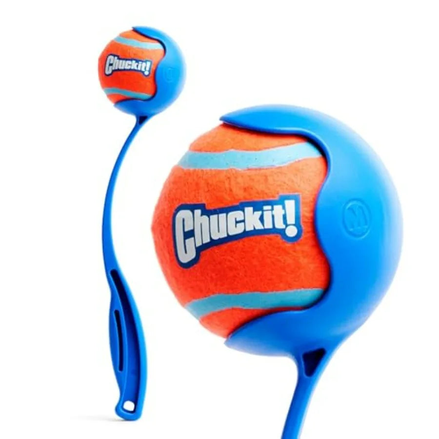 Dog Ball Launcher 12M with 12" Handle Length for Medium 2.5" Dog Balls For Dogs 20-60 lb, Plastic Pet Fetch Ball Thrower, Perfe
